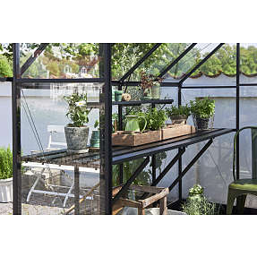 Halls Qube 88 integreret drivhusbord - sort