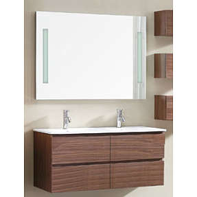 Milobad badmøbel Lugano 122 - valnød