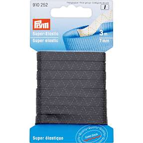 Super-elastik 7mm - sort