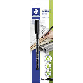 Staedtler lumocolor permanent pen - sort