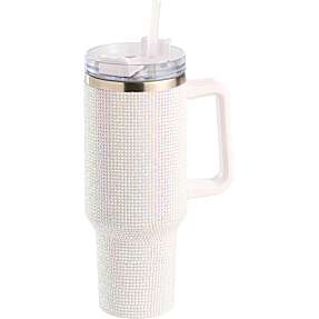 Glitter termokop med sugerør