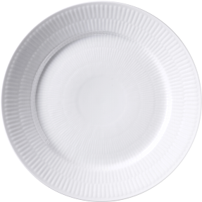 Royal Copenhagen Hvid Riflet tallerken