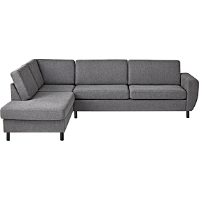 Rom Nordic venstrevendt open-end sofa - antracit