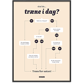 Skal du træne i dag? – 30x40 cm