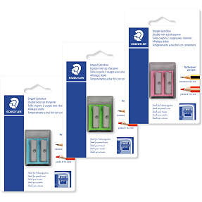 Staedtler 2-huls blyantspidser – flere varianter - assorteret