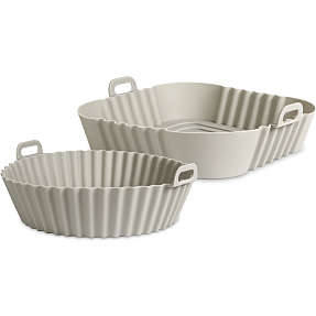 Airfryer forme rund og firkantet