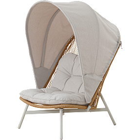 Ennits loungestol - Sandy grey