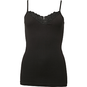 VRS dame undertrøje smal strop str. S - sort