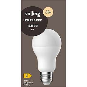 Salling LED kronepære 13,3W - varmt hvidt lys