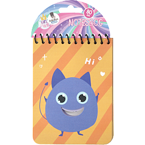 DanPen Junior notesbog - Monster gul