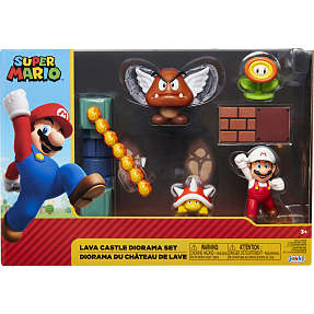 Super Mario lavaslotsdiorama sæt