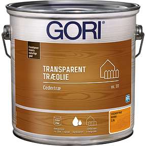 Gori 111 transparent træolie cedertræ 2,5 liter