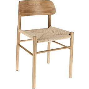 Nord spisebordsstol med fletsæde - olieret egetræ