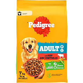 Tørfoder m. okse og grøntsager