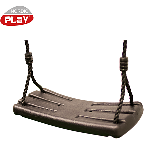 Nordic Play hård gynge med reb - sort
