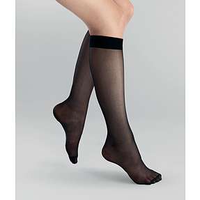 VRS 3-pak knæstrømper crepe str. onesize - sort