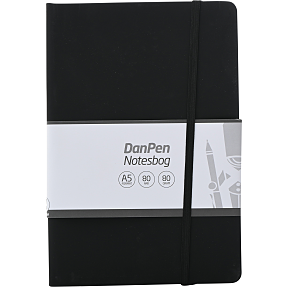 Danpen notesbog PU A5 - sort