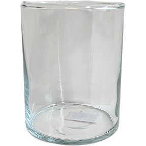 Cylinderformet glasvase 8x10 cm - klar