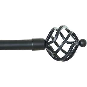 DEBEL Spheric gardinstang 90-160 cm - sort