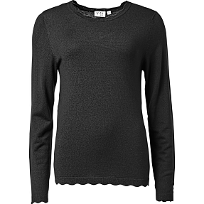 VRS dame striktrøje str. XL - sort