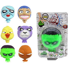 Splats head horrorserie 11 cm – flere varianter - assorteret