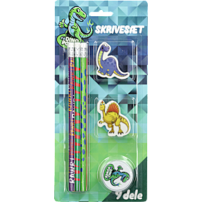 Danpen Junior skrivesæt 9 dele - dino