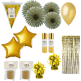 Festpakke - guldfarvet