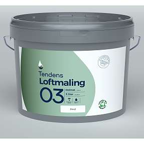 Tendens loftmaling helmat 3 - hvid