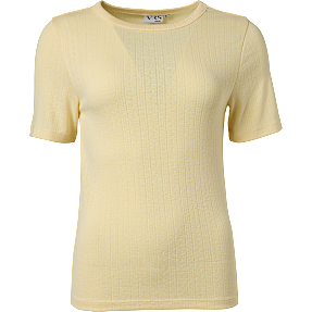 VRS dame pointelle top str. 2XL - gul