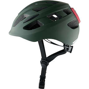 SCO Premium børnecykelhjelm med lys - grøn