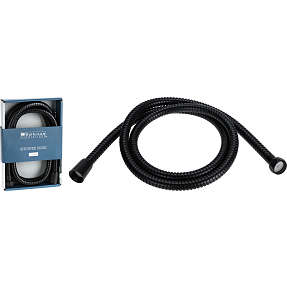 Bruseslange 150 cm - mat sort