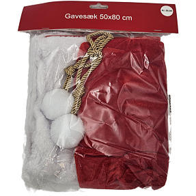 Julesæk 50x80 cm - rød