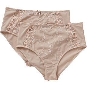 VRS dame 2-pak maxi trusser str. 3XL - lyserød