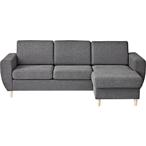 Rom Nordic vendbar sofa med chaiselong - antracit