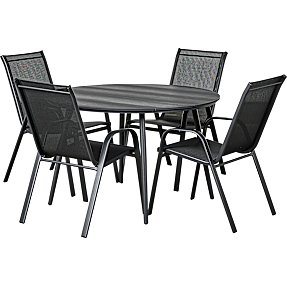 Egeholm havebord og Højkær havestole