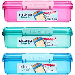 Sistema Snack Attack Duo (975ml) - flere varianter - assorteret