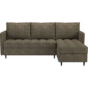 Lindhus modul-sovesofa i chenille - brun