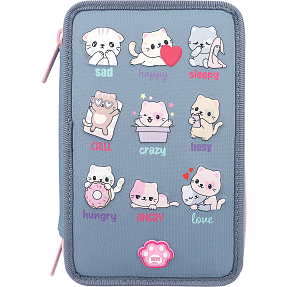 TOPModel CUTIE STAR penalhus - blå/katte