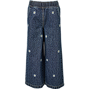 VRS børne jeans wide leg  str. 104 - blå
