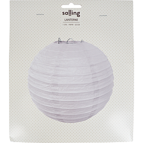 Salling papirslanterne Ø:20 cm - Hvid
