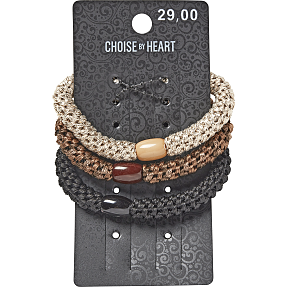 CBYH 3-pak vævet elastikker - mix