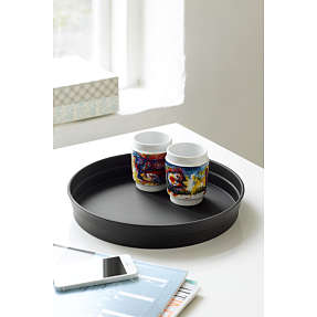 Steel-function tjenerbakke - sort