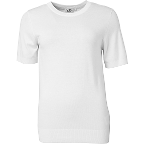 VRS dame strik T-shirt str. M - hvid