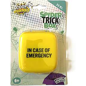 Scoop trick box med edderkop