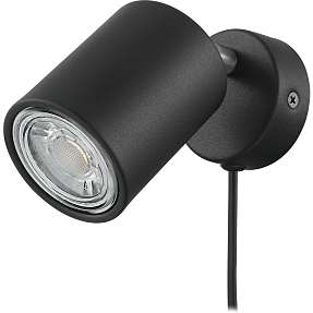 Portella væglampe - sort