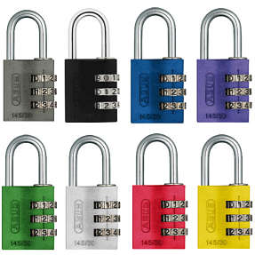 ABUS kodelås 145/20 2-pak - assorterede farver