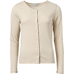 VRS dame cardigan str. L - beige