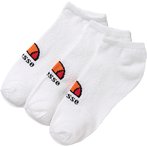 Ellesse 3-pak footies str. 36/38 - hvid