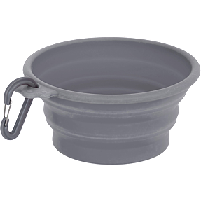 Hunderejseskål 0,37 liter - grå