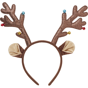 CBYH dame jule hårbøjle med gevir - guld